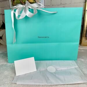 Tiffany & Co Shopping Bag Packaging Gift Set NICE LARGE SIZE